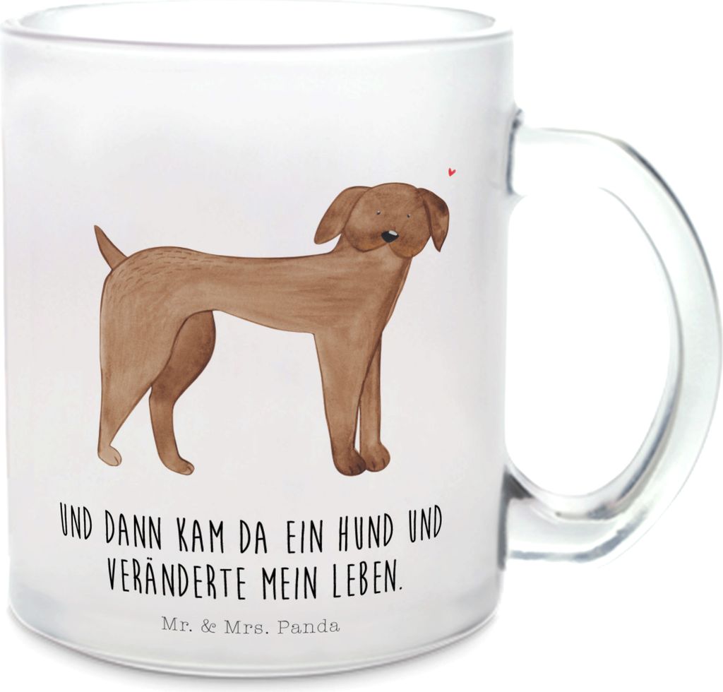 Mr. & Mrs. Panda Haferl Hund Dogge - Transparent - Geschenk, Tee Tasse, Hunde, Deutsche, Häferl, Kakaotasse, Herz, Teetasse, Sprüche, Pott