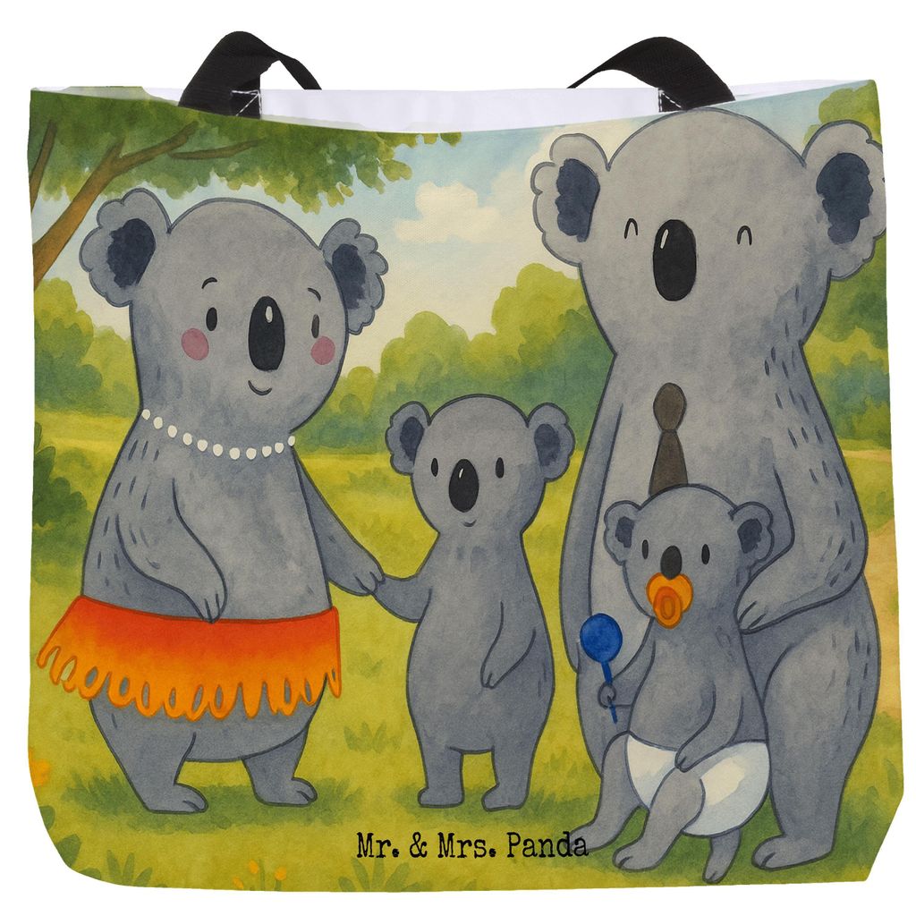 Mr. & Mrs. Panda Schultasche Koala Familie Design - Weiß - Geschenk, Reisetasche, Kinder, Koalas, Tasche, Einkaufstasche, Mama, Muttertag, Strandt...