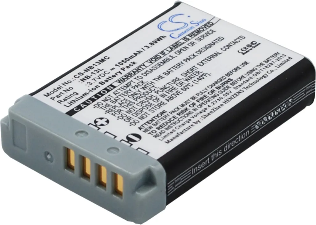 Batteria TECHTEK per Canon PowerShot G1 X Mark III e G5 X Mark II - Qualità
