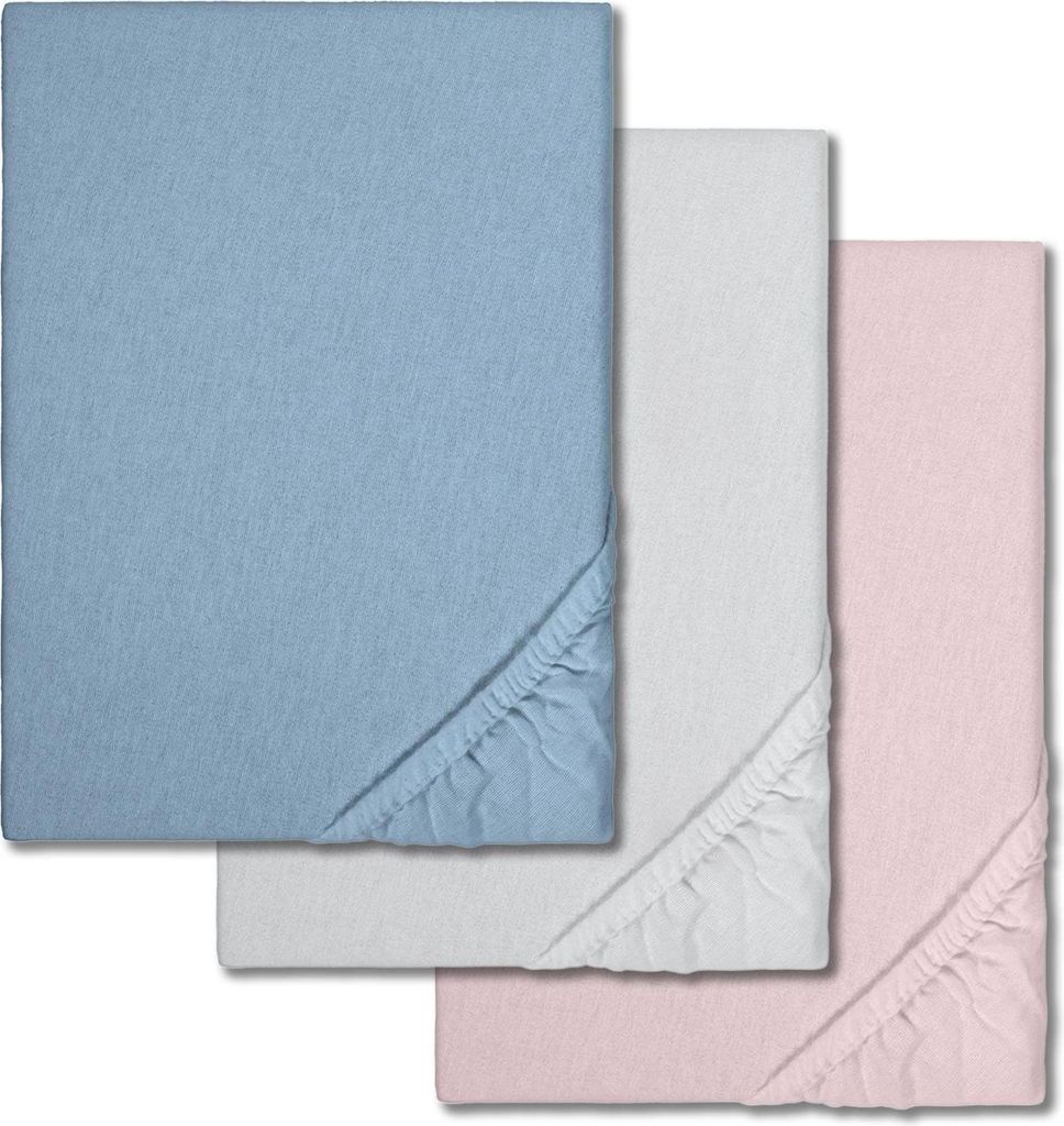 Sparpaket 3 Farben Spannbettlaken Winterflausch 180 x 190 - 200 x 200 cm (3 Stück)