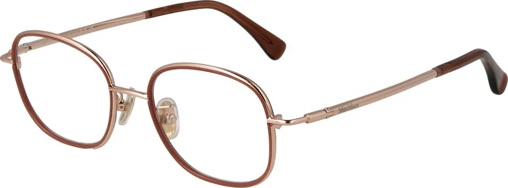 Maxmara MM5124 Lunettes Femme Shiny Rose Gold 48mm monture fine métal