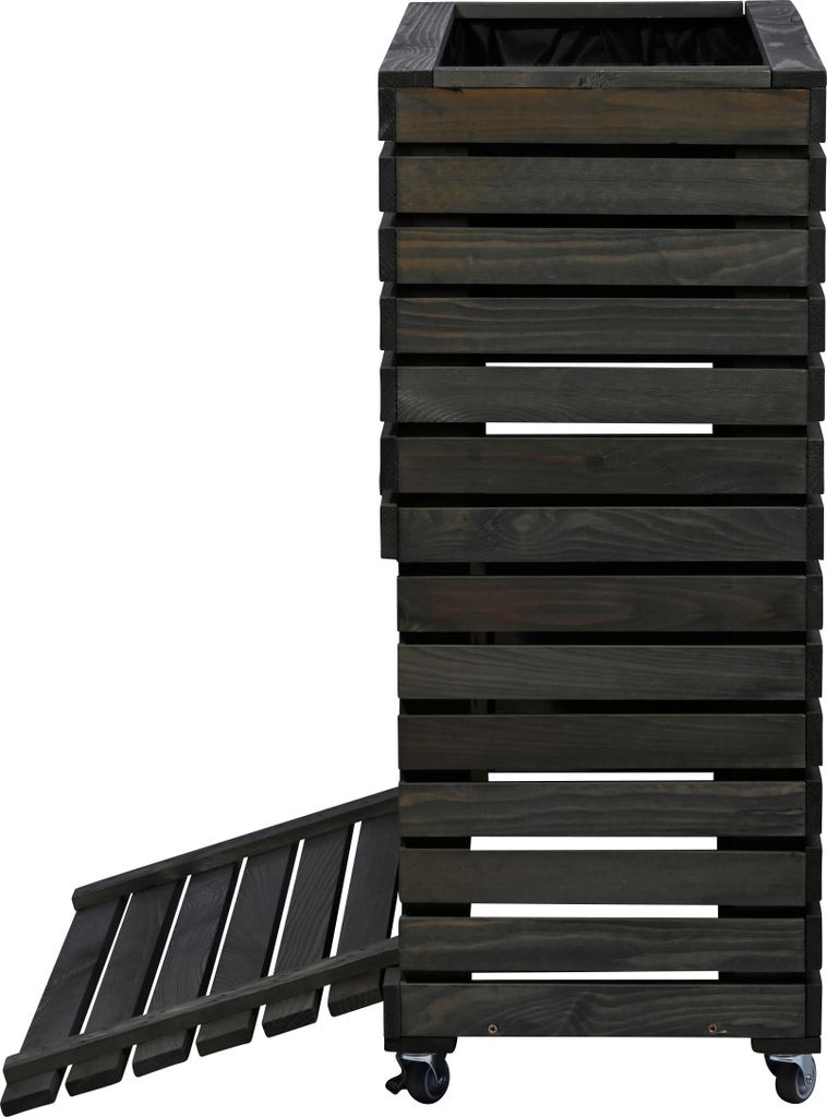 dobar Hochbeet "Rolla" Gr. L, Anthrazit mit Staufach, Produktbild 2