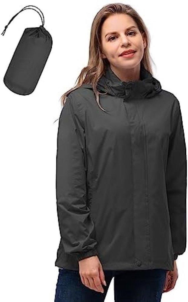 PolkaHome® Damen Regenjacke – Wasserdicht, Winddicht, Produktbild 