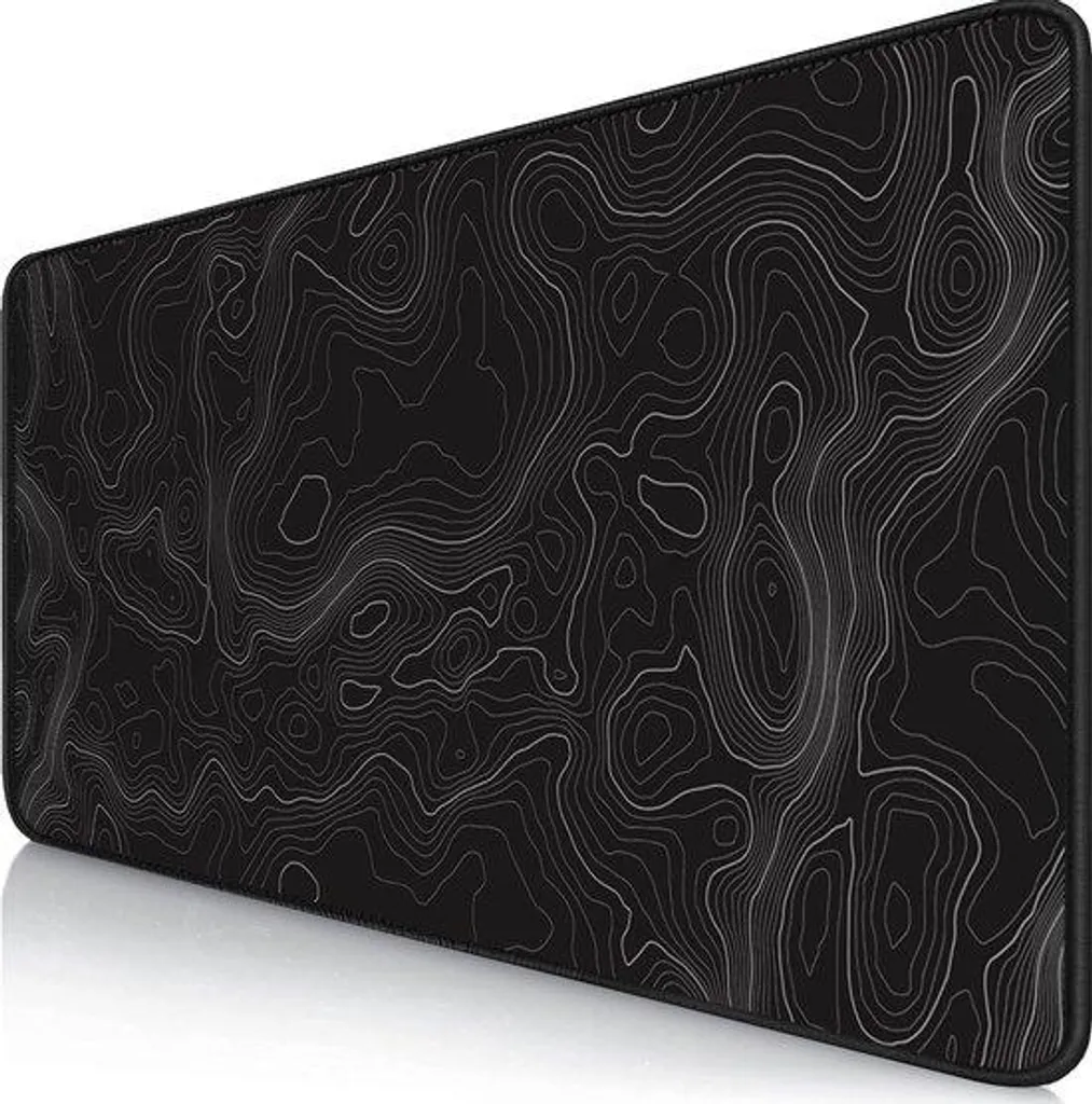 Tapis de souris gaming XXL 900x400 mm noir antidérapant pour PC et Mac