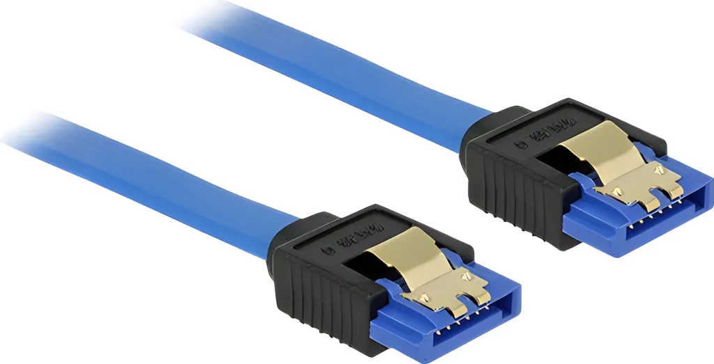 Delock Cavo SATA 3 Blu 0.70m | 6Gbps per Case Modding e Gaming