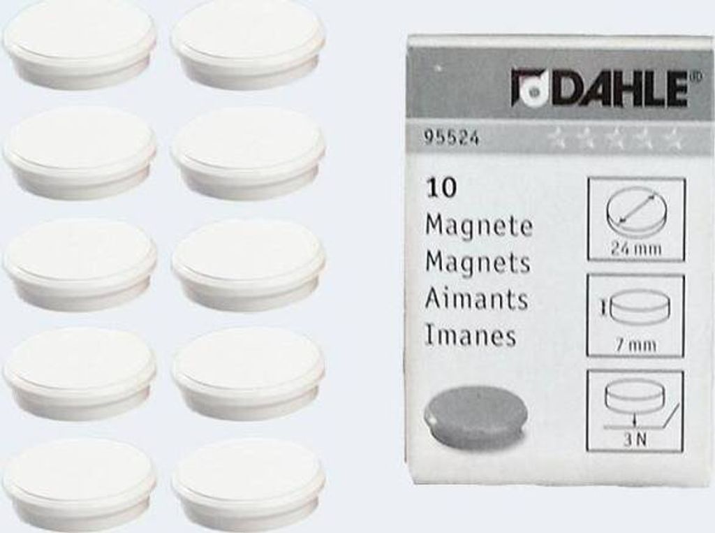 DAHLE Haftmagnet 95524-21413 24mm ws 10 St./Pack.