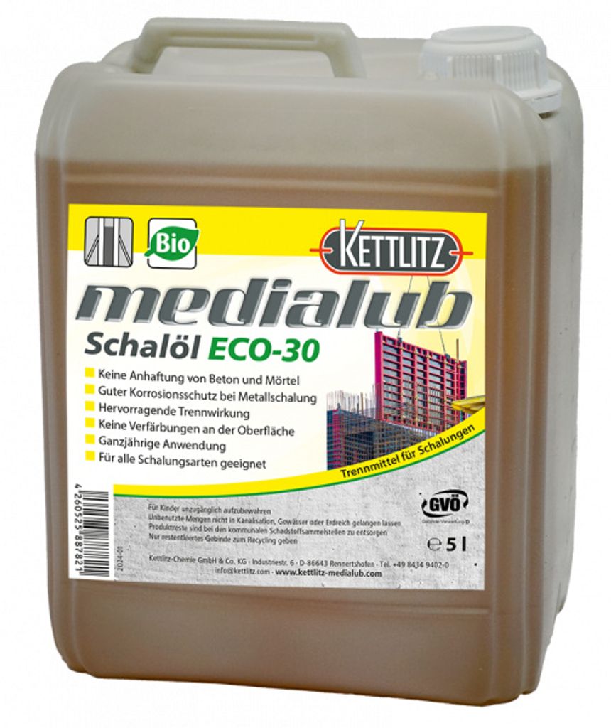 KETTLITZ-Medialub Schalöl ECO-30- 5 Liter Kanister Produktbild 