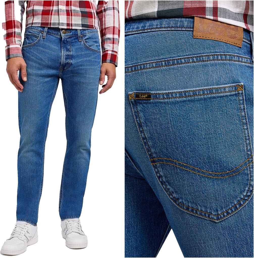 Lee LUKE SLIM TAPERED Indigo Vintage JEANS BLAUJEANS W31 Produktbild 