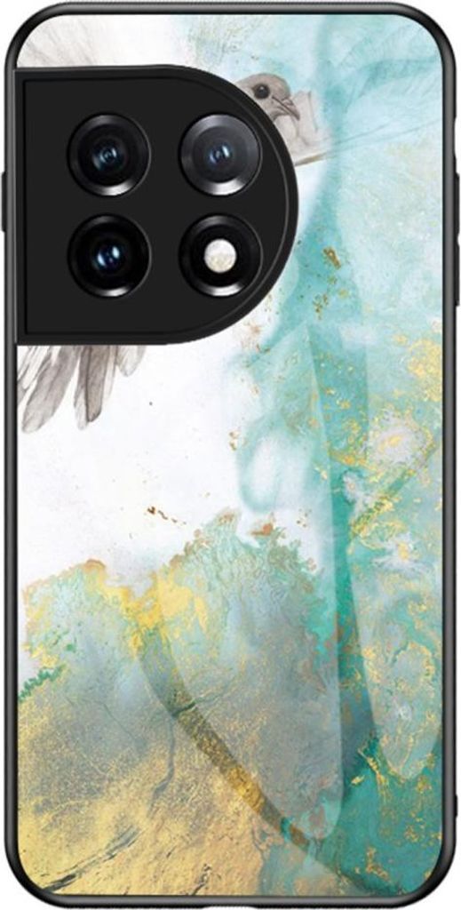 OnePlus 11 5G Hülle - Coverup Marmor Hartglas Back Cover - Blau