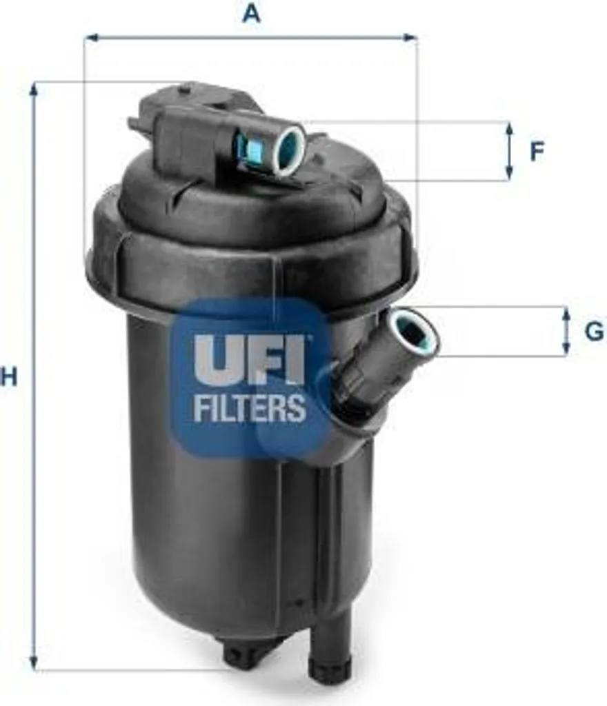 Filtre à carburant UFI anti-calage pour Fiat Multipla 51750286