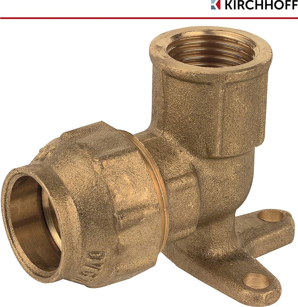 KIRCHHOFF Wandscheibe, Messing, 20 mm x 1/2"IG, für HDPE Produktbild 