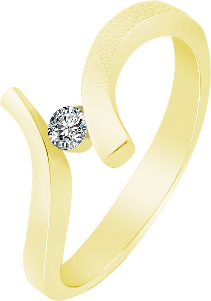 333/- Gold Ring "Enie" mit Zirkoniabesatz, Gelbgold, 8 Produktbild 