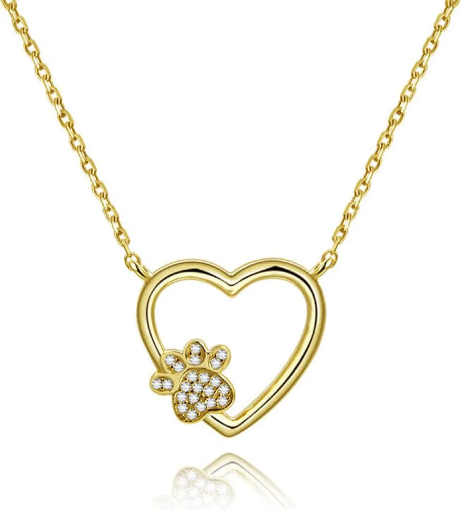 Pendentif Amour Animal en Or Collier Femme Élégant 48cm AGS702-GOLD