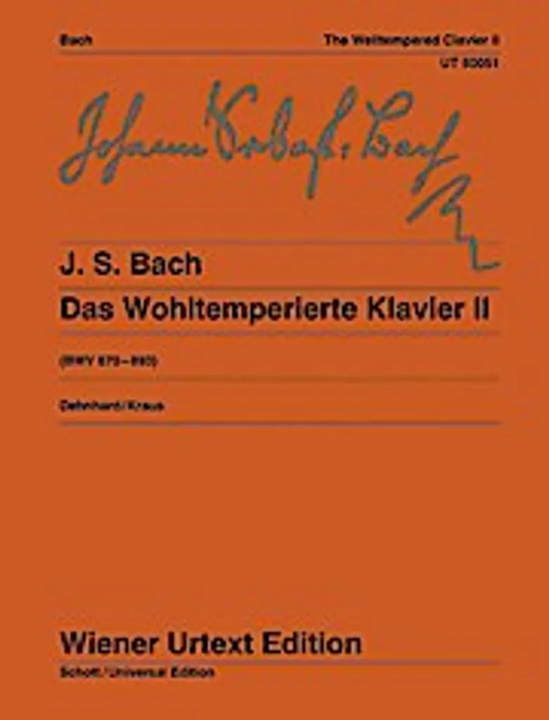 Recueil Le Piano bien tempéré BWV 846-893 partition étude de piano