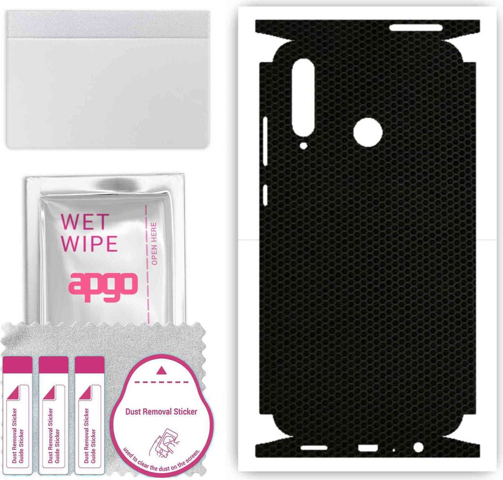 apgo Rückseite + Seiten Schutzfolie, Skin, kompatibel mit Honor 20i, Hinten Displayschutzfolie aus Vinylfolie, kratzfest, einfache Montage - Matrix