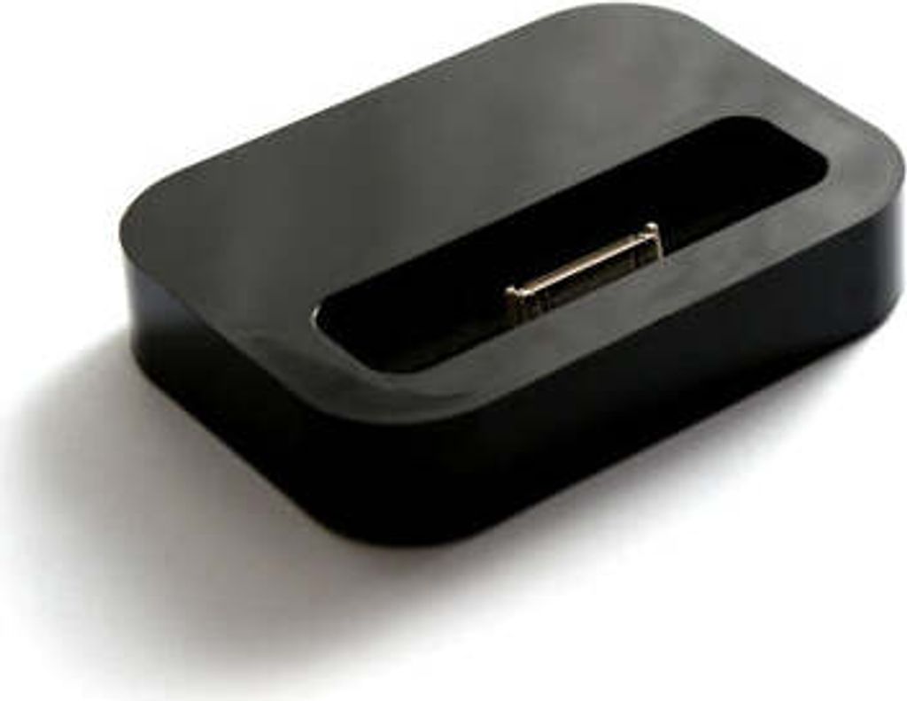 System-S Dockingstation Cradle in Schwarz für Apple iPhone 4