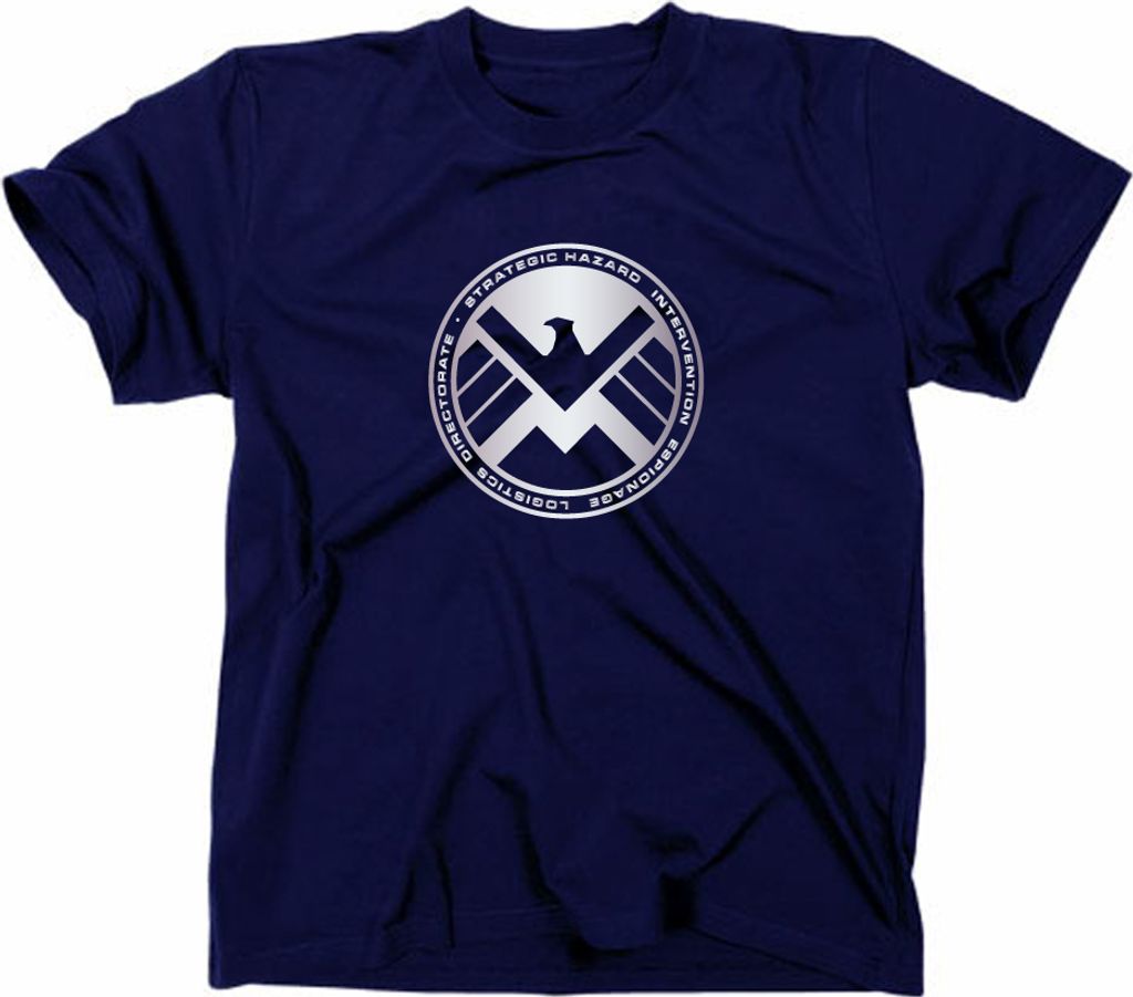 Styletex23 T-Shirt S.H.I.E.L.D. Logo Shield, navy, L