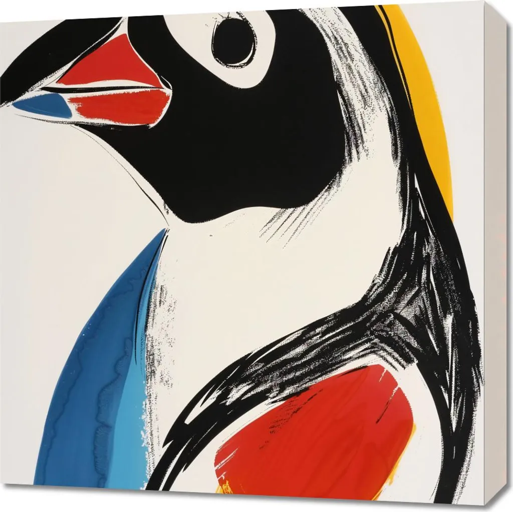 Image Portrait d'oiseau 60x60 cm pour une ambiance zen et nature