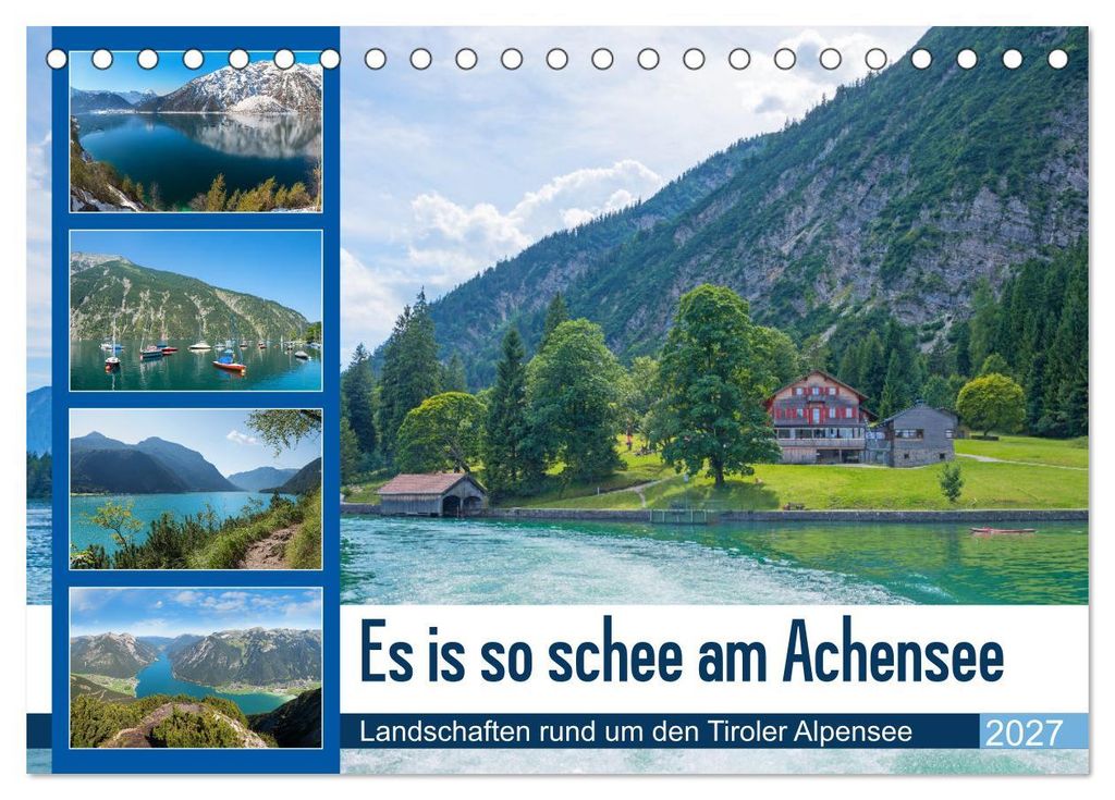 Es is so schee am Achensee 2027 (Tischkalender 2027 DIN A5 quer), CALVENDO Monatskalender