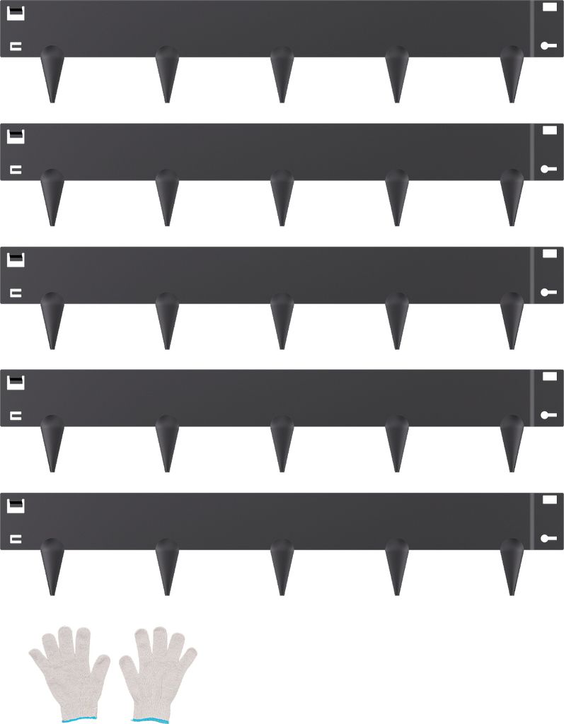 VEVOR obruba trávnika, sada 5 ks, 990x181x1,5 mm, kovová Obrázok produktu 