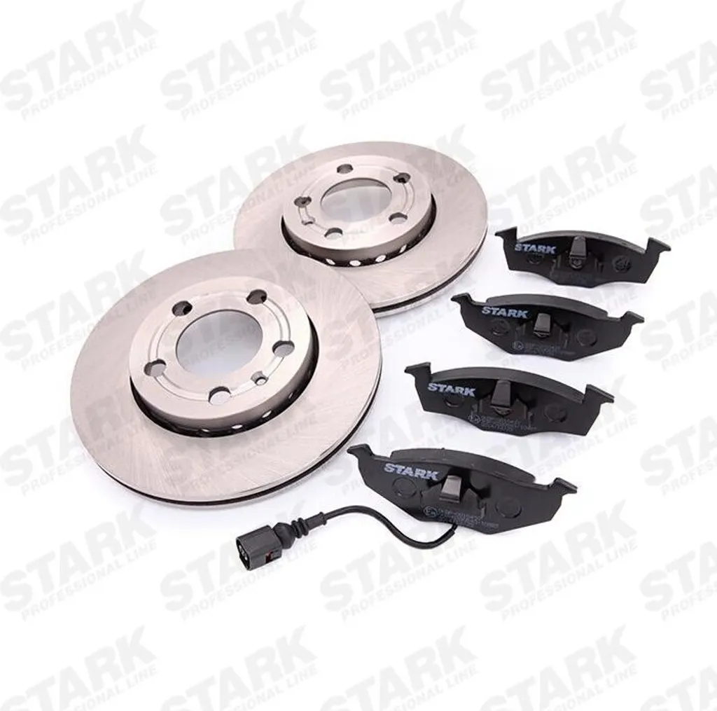 Kit disques et plaquettes STARK SKBK-1090075 pour Polo 9N et Fabia I