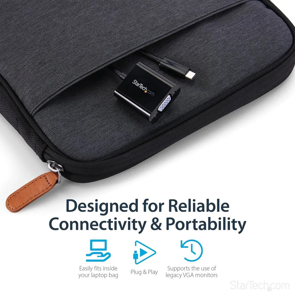 Adaptateur Vidéo USB-C vers VGA Haute Résolution pour Moniteur Externe - 9