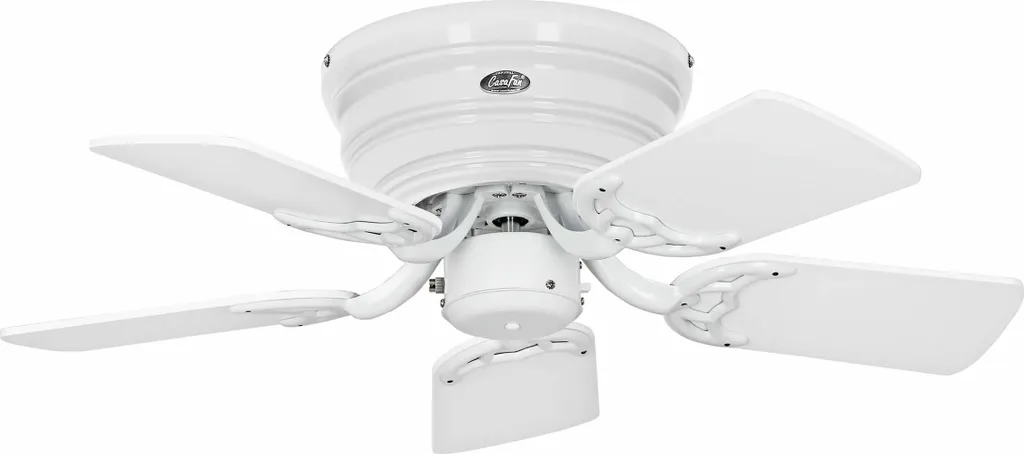Ventilateur de plafond avec chainette Classic Flat III Blanc 75 cm
