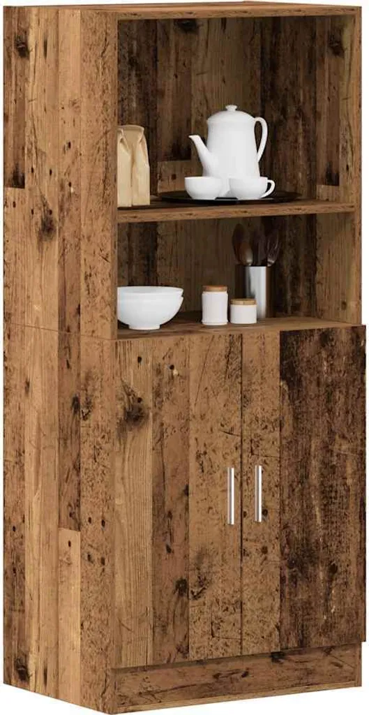 Armadio Cucina Legno Recupero 57x42x132 cm - Mobili Cucina Ottimizzati