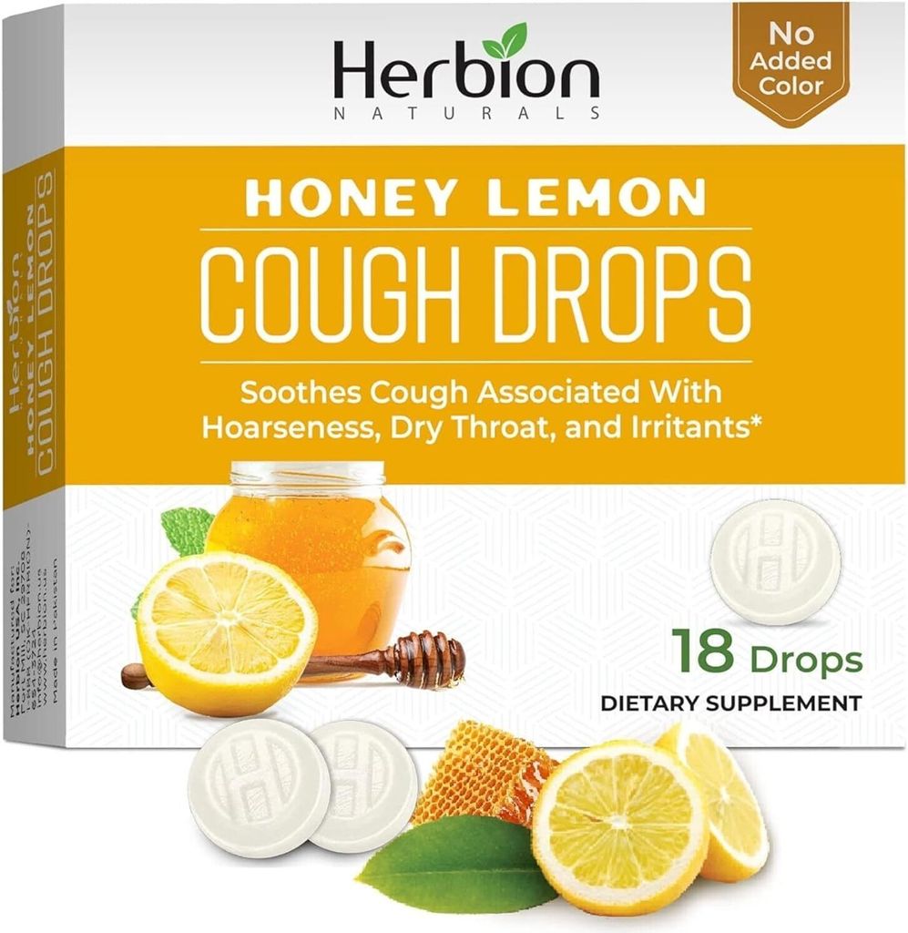 Herbion Naturals, Pastilles contre la toux Miel et citron, Image du produit 