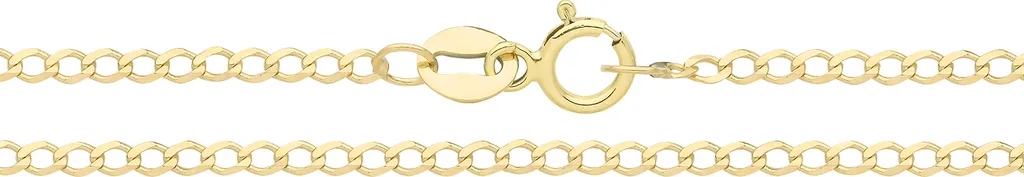 Collier or 9 carats femme maille Panzer 41cm - Bijou quotidien élégant
