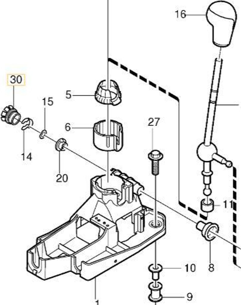VOLVO S60 V60 V90 XC60 II Wählhebel Stift manuell OE 8636988