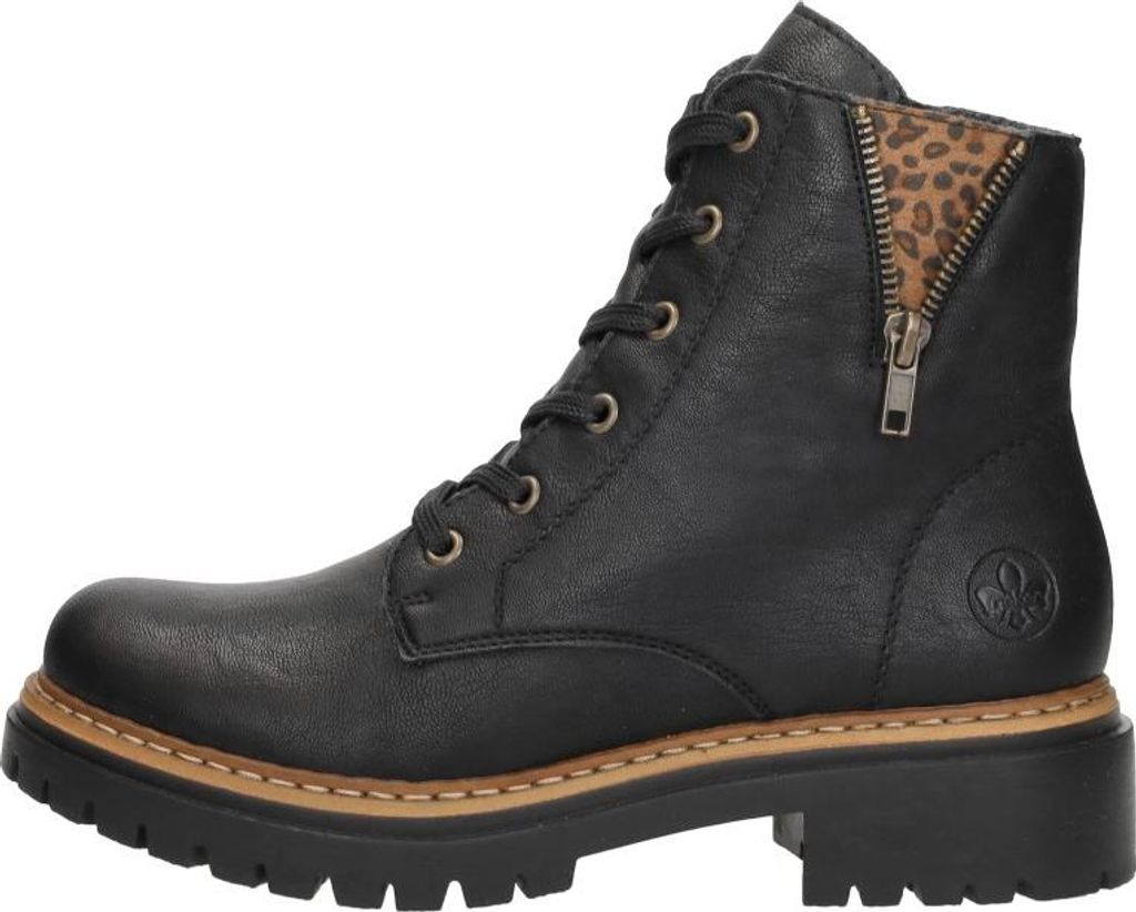 Rieker Veterschoenen Hoog  Veterschoenen Hoog - Zwart - Produktbild 