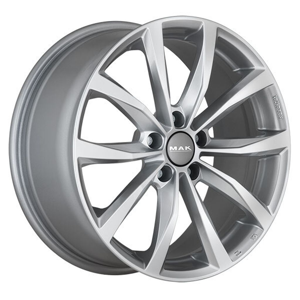Zliatinové kolesá MAK WOLF 7x17 5x112 ET 40 SILVER Obrázok produktu 