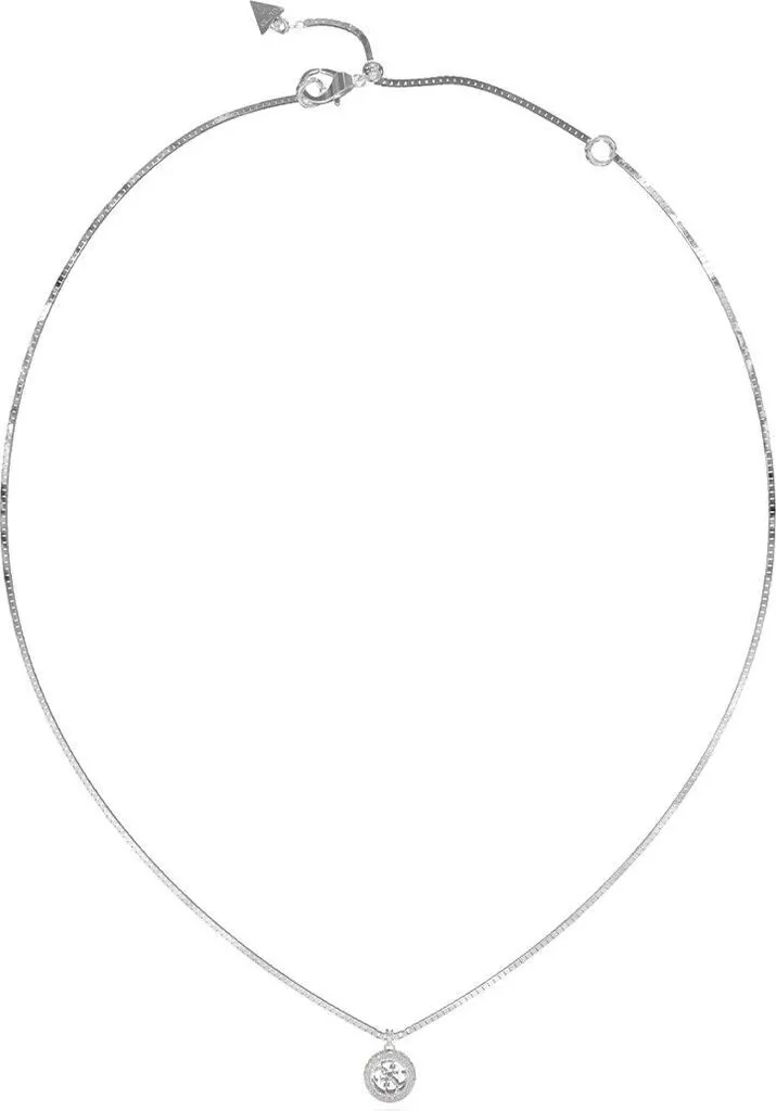 Collier Femme Guess JUBN04162JWRHT-U en Rhodium Argenté avec Cristaux