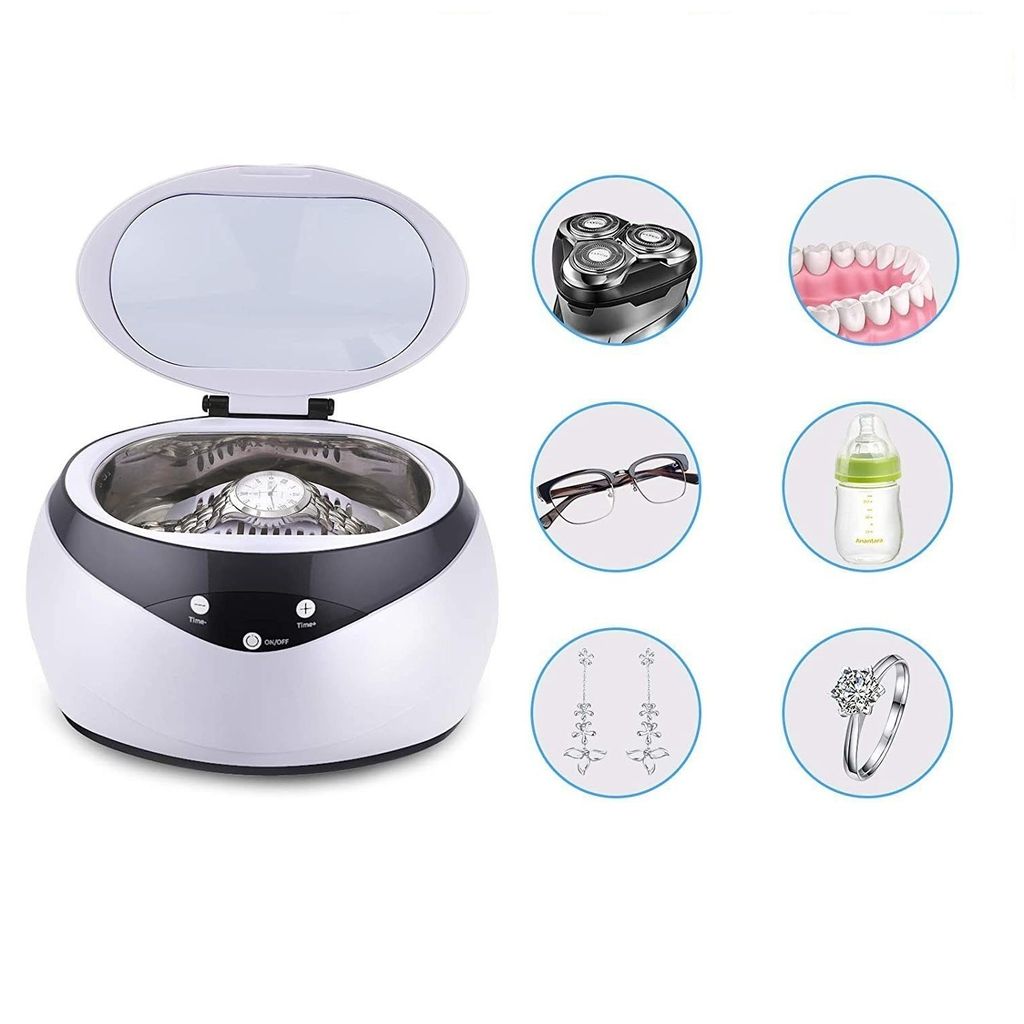 Ultraschallreiniger 650ml 35W 40KHz Ultraschallreinigungsgerät für Brille,Schmuck,Uhren