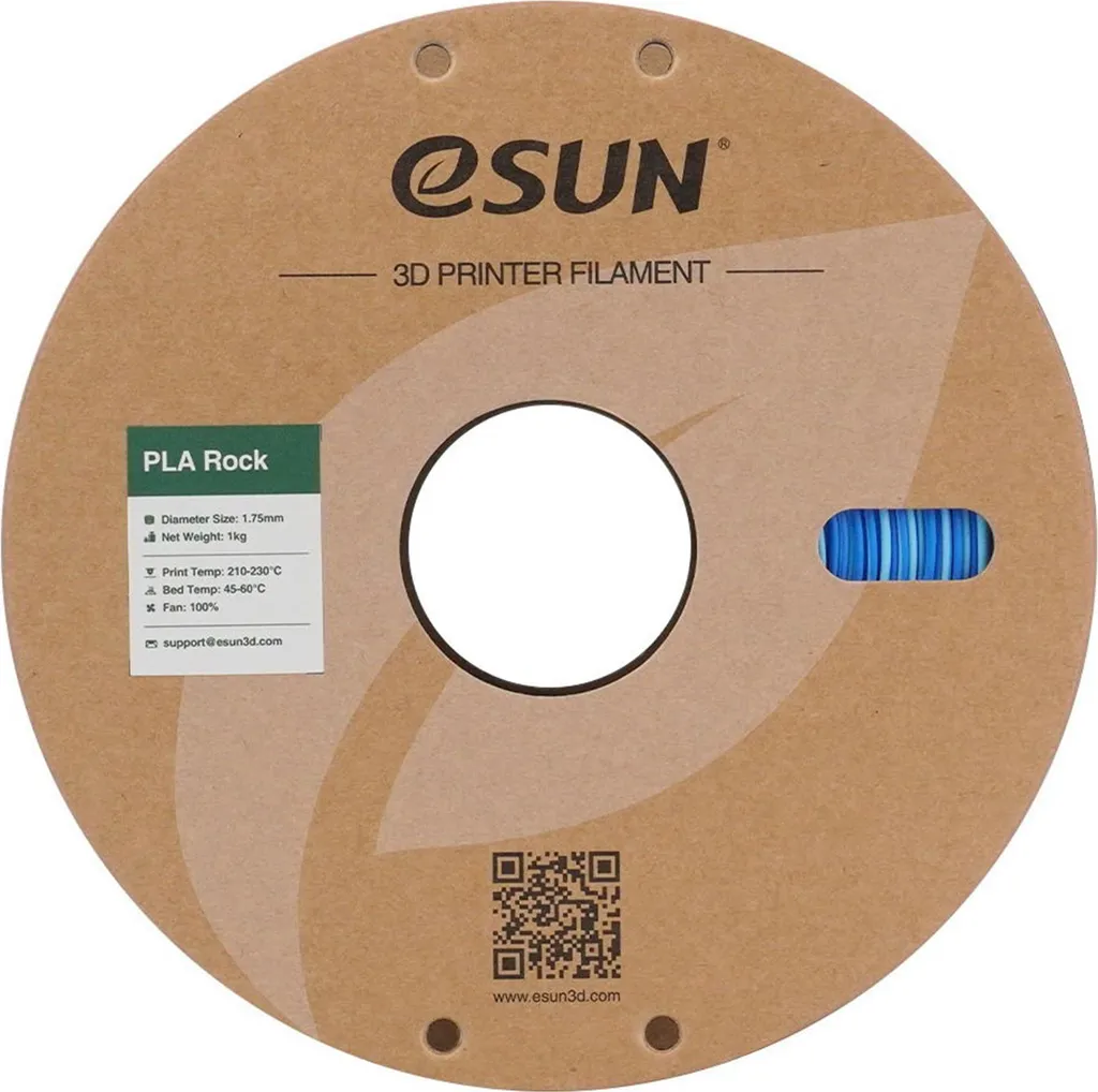 PLA-Rock Blueschist eSUN 1kg Idéal pour Maquettes et Décors de Jardin