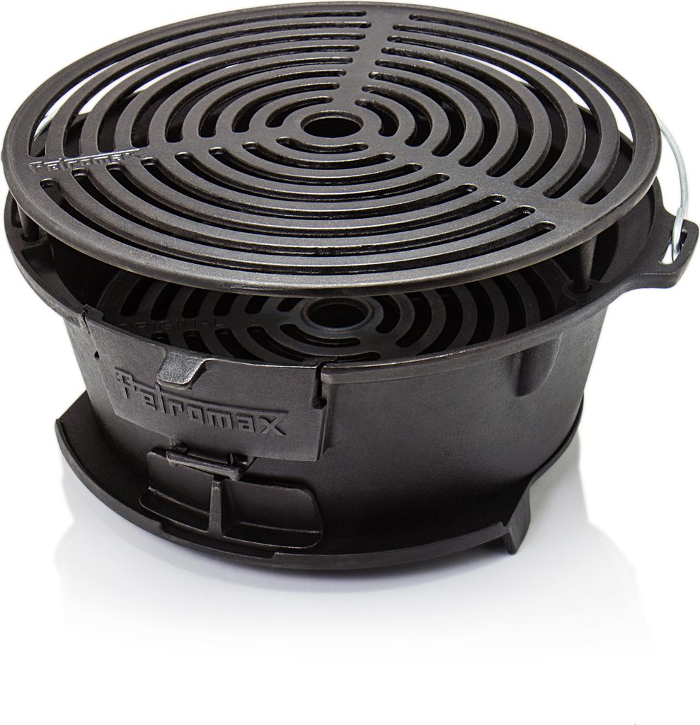 Petromax Feuergrill TG3, Gusseisen, Schwarz, 2-in-1 Grill- Produktbild 