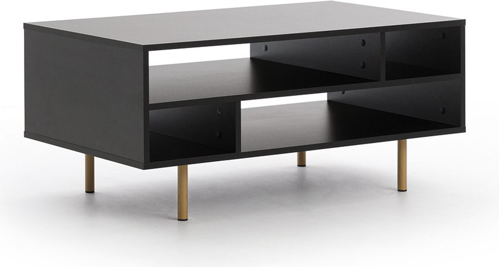 Couchtisch in matt schwarz NADOR-132