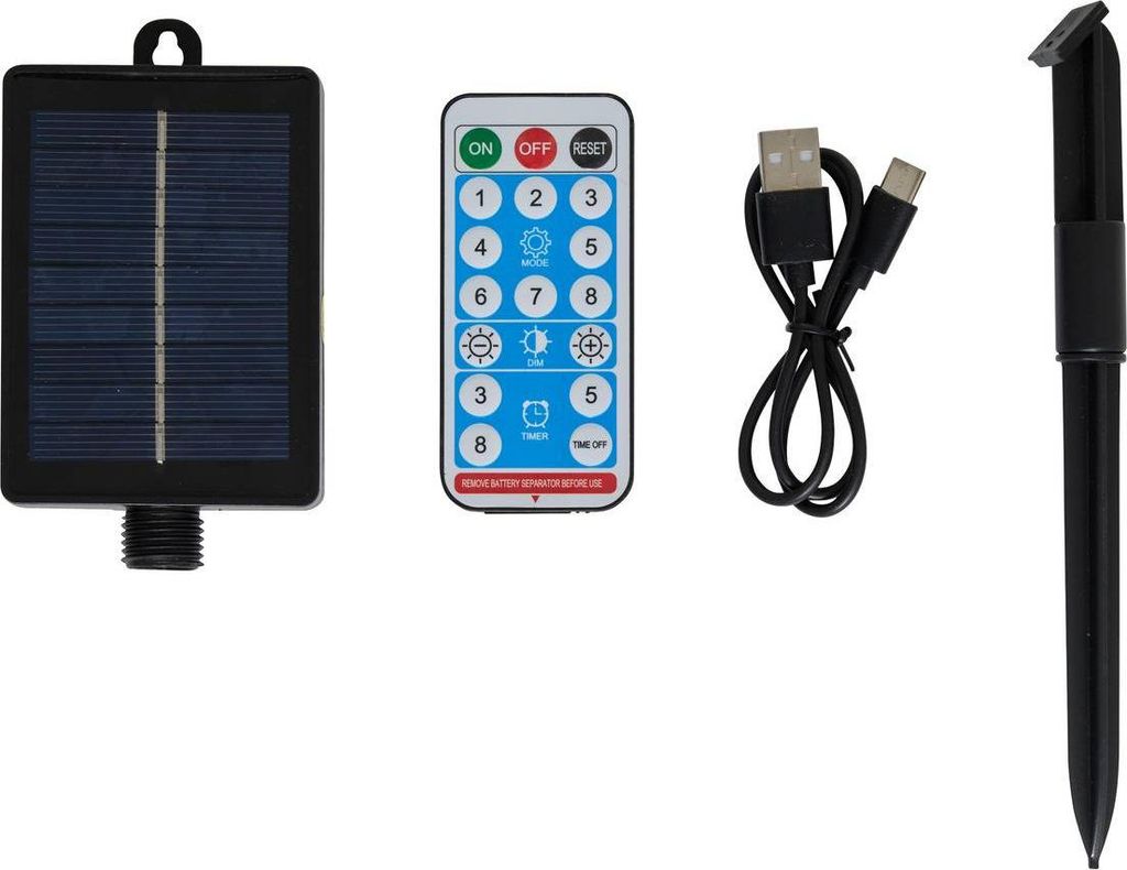 Solarpanel 500 mah 10x25,5x6,5cm schwarz - Feeric Lights & Christmas