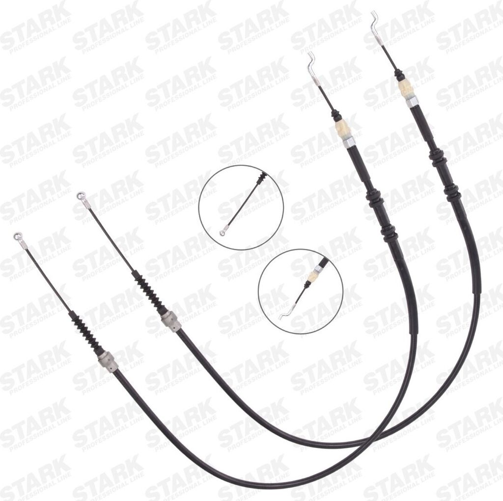 STARK SKCPB-1051177 - OE 7H0609701D Handbremsseil, hinten für T6, T5