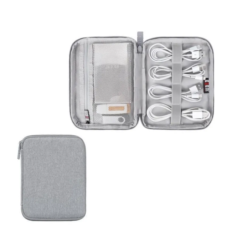 Custodia INF da Viaggio XS per Cavi e Gadget | Poliestere Grigio - 2