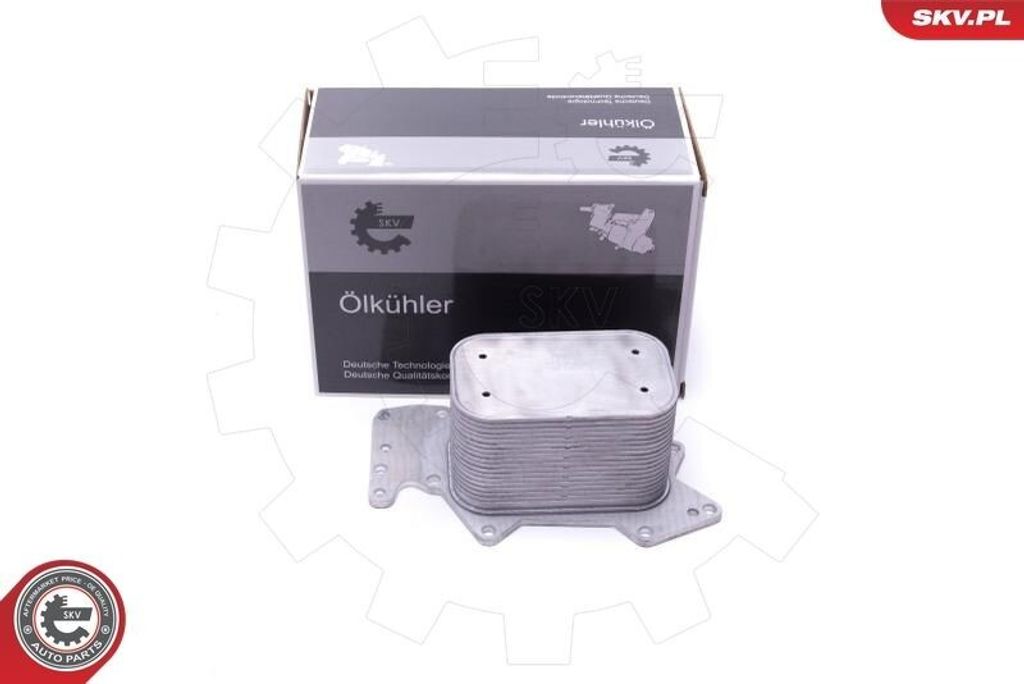 ESEN SKV 31SKV213 Ölkühler Motoröl für VW Touareg (7LA, 7L6, 7L7) Phaeton (3D1, 3D2, 3D3, 3D4, 3D6, 3D7, 3D8, 3D9) für AUDI A6 Avant (4F5, C6) Q7