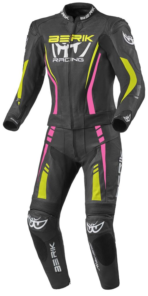 Traje de cuero para moto de dos piezas para mujer, marca Imagen del producto 