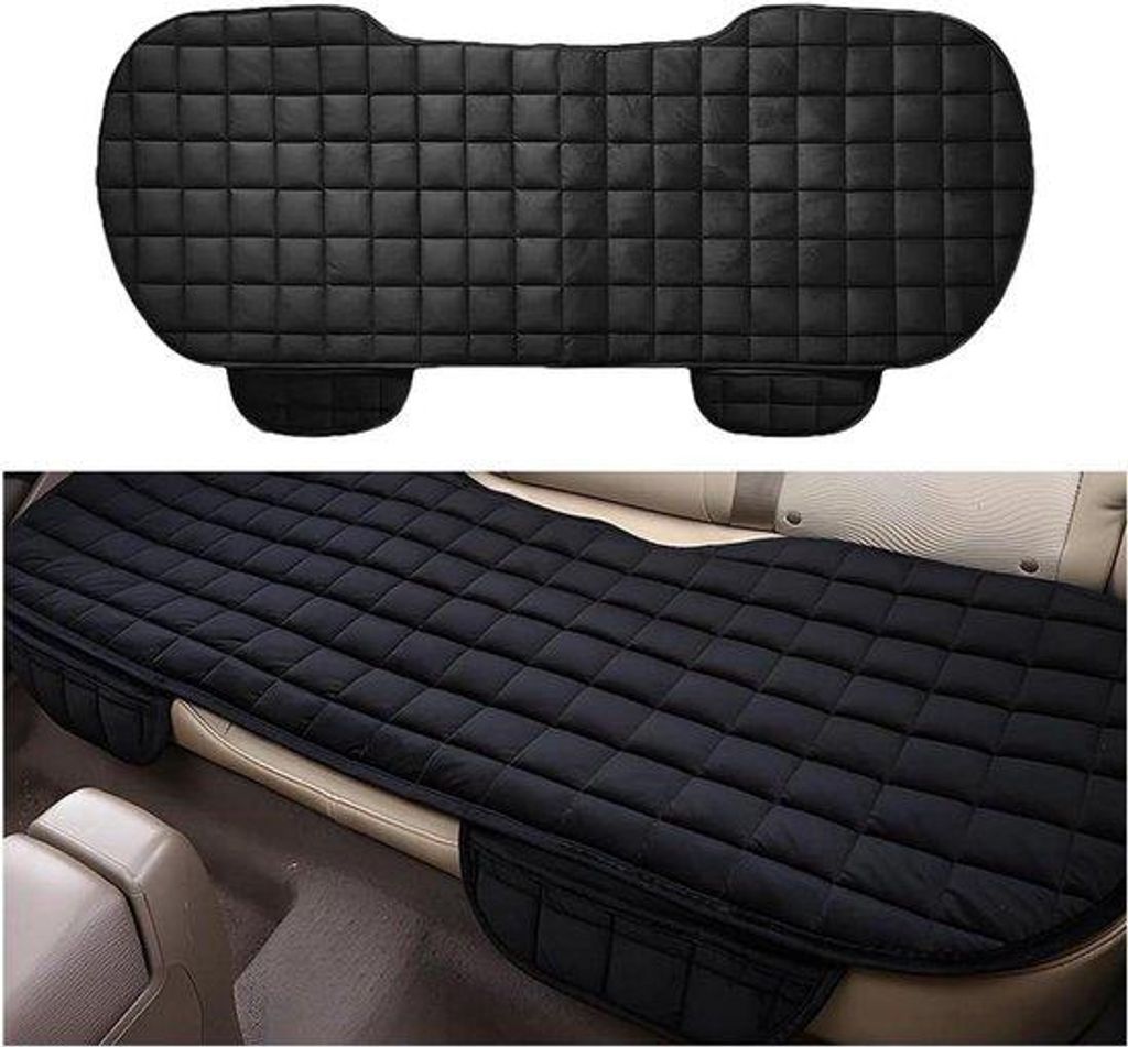 Universal Car Seat Protector, Winter- und Sommergeeignet, Plüsch, Autozubehör - Schwarz.
