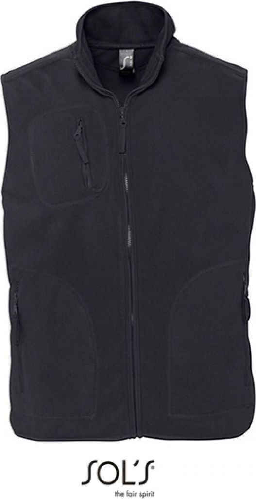 SOLs 51000 | Fleeceweste Norway - Farbe: Charcoal Grey (Solid) - Größe: L