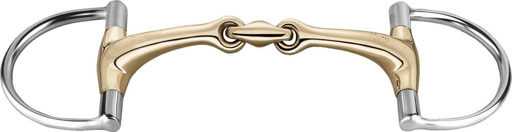 Sprenger Dynamic RS Hunter Jumper D Ring 14 mm doppelt gebrochen Sensogan, Größe:125 mm