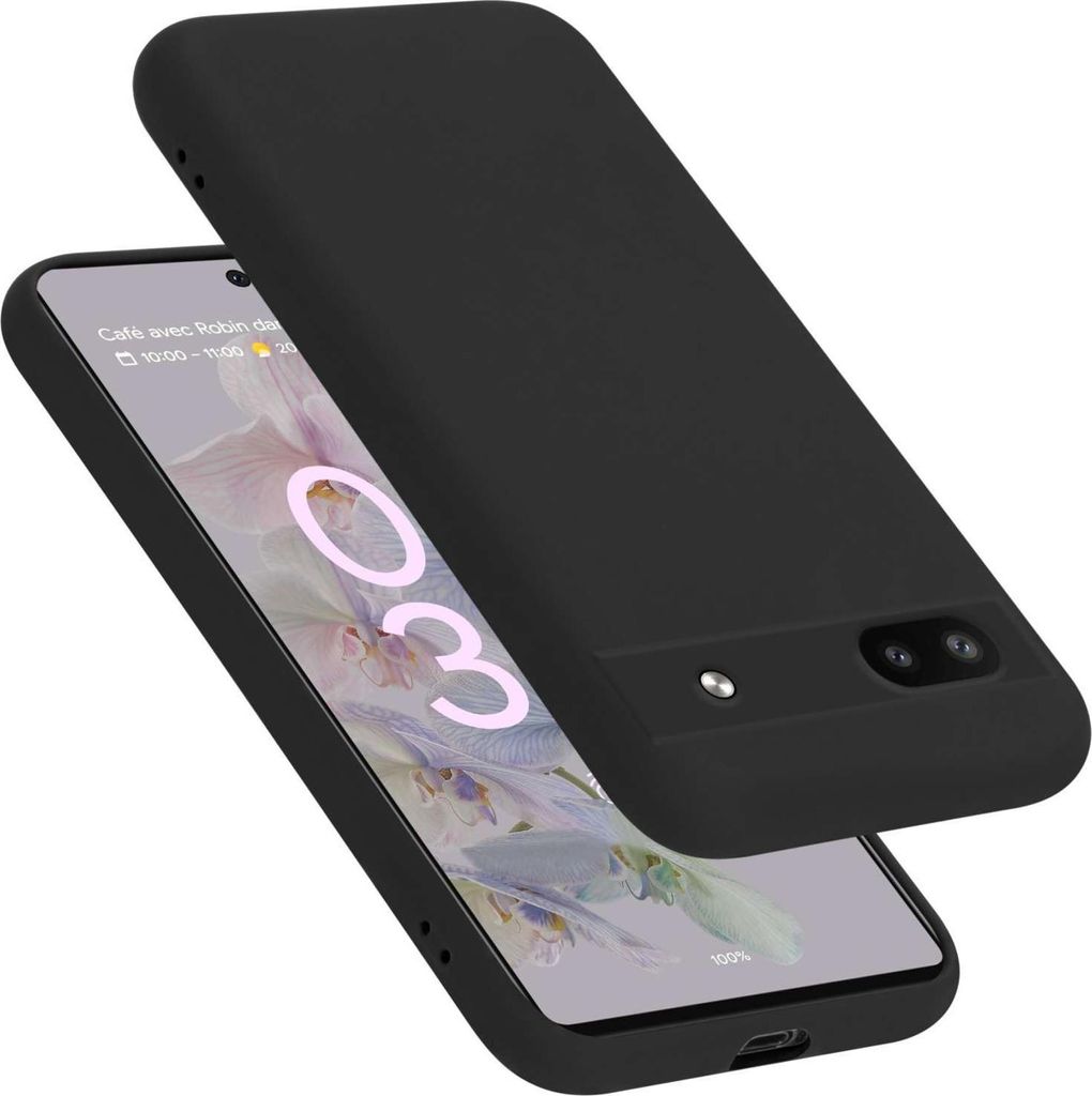 Cadorabo Hülle für Google PIXEL 6A Hülle Silikon Handyhülle Case aus flüssigem Silikon, Kratzfeste und stoßfeste Schutzhülle für Google PIX...