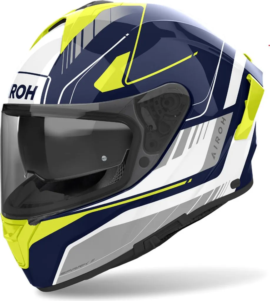 Airoh Spark 2 Chrono Bleu Jaune XXL - Casque Intégral pour Route