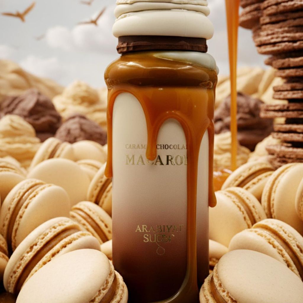 Arabiyat Sugar Caramel Chocolate Macaron 100 ml Eau de Immagine del prodotto 
