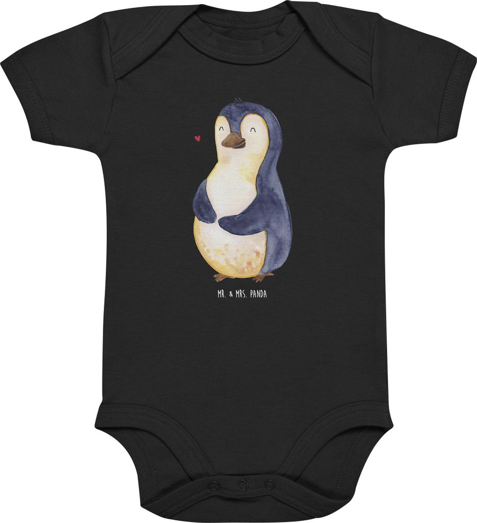 Mr. & Mrs. Panda babykleidung body Pinguin Diät 12. - 18. Monat - Schwarz - Geschenk, Babybody, Einteiler, Strampler Baby, strampelanzug, Abnehmen...